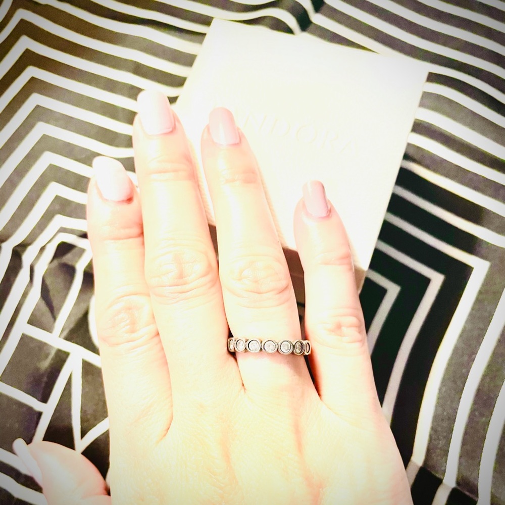 Pandora silver stackable ring - Picture 4 of 7